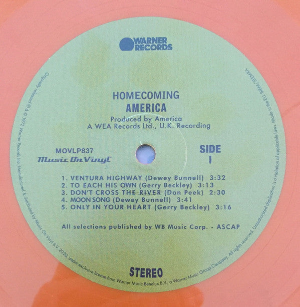 America (2) : Homecoming (LP, Album, Ltd, Num, RE, 180)