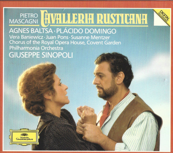Pietro Mascagni - Agnes Baltsa, Placido Domingo, Vera Baniewicz, Juan Pons, Susanne Mentzer, Chorus Of The Royal Opera House, Covent Garden, Philharmonia Orchestra, Giuseppe Sinopoli : Cavalleria Rusticana (CD, Album)