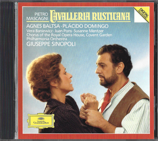 Pietro Mascagni - Agnes Baltsa, Placido Domingo, Vera Baniewicz, Juan Pons, Susanne Mentzer, Chorus Of The Royal Opera House, Covent Garden, Philharmonia Orchestra, Giuseppe Sinopoli : Cavalleria Rusticana (CD, Album)