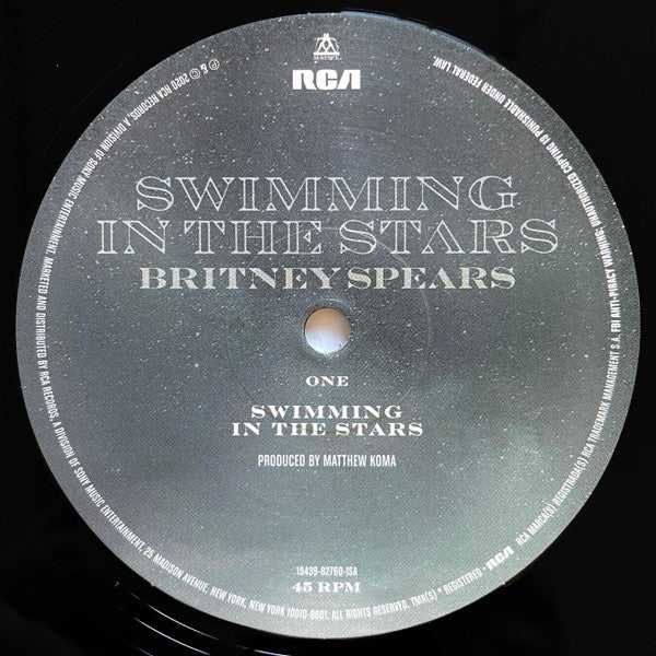 Britney Spears : Swimming In The Stars (12", Single, Ltd)