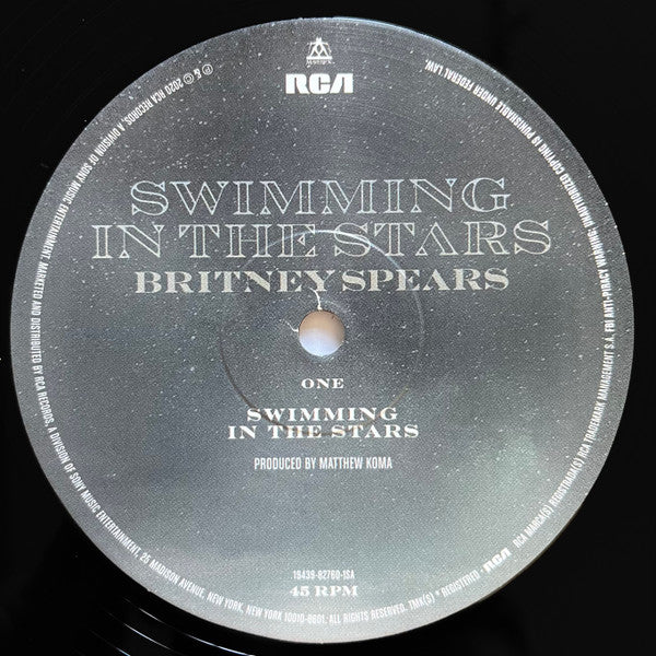 Britney Spears : Swimming In The Stars (12", Single, Ltd)