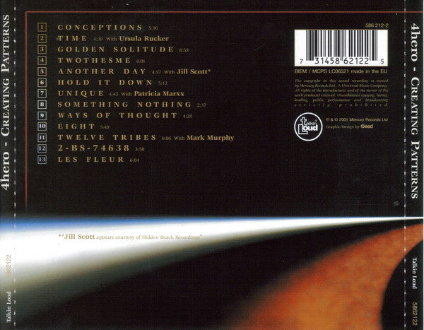 4 Hero : Creating Patterns (CD, Album)