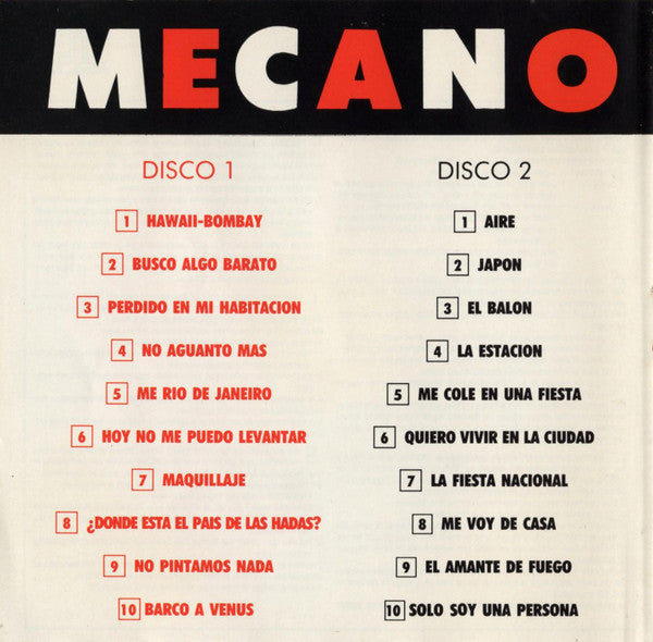 Mecano : 20 Grandes Canciones (2xCD, Comp)