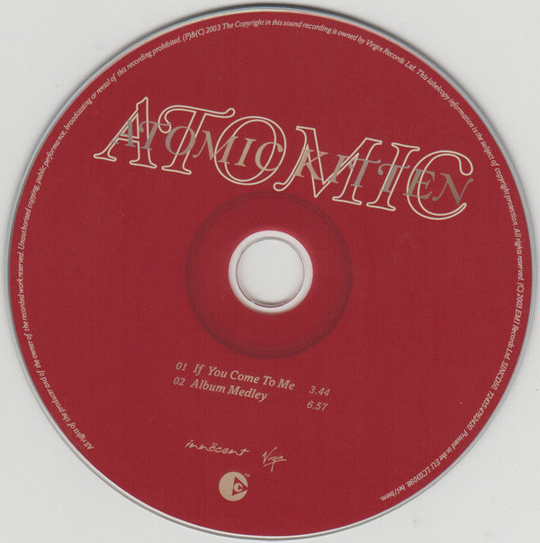 Atomic Kitten : If You Come To Me (CD, Single, Copy Prot., Car)