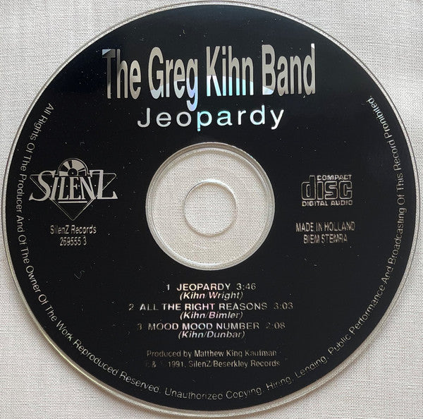 Greg Kihn Band : Jeopardy (CD, Single)