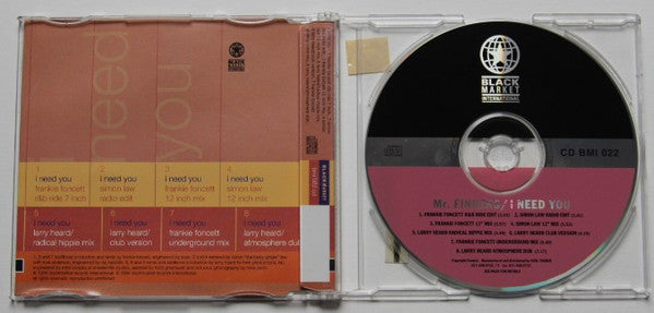 Mr. Fingers : I Need You (CD, Single, MP)