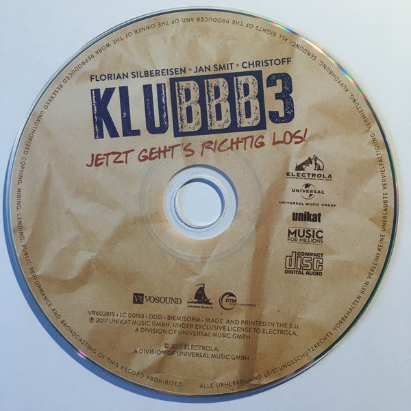 Klubbb3 : Jetzt Geht's Richtig Los! (CD, Album)