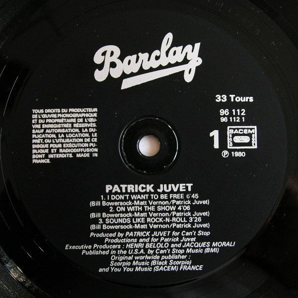 Patrick Juvet : Still Alive (LP, Album, Gat)