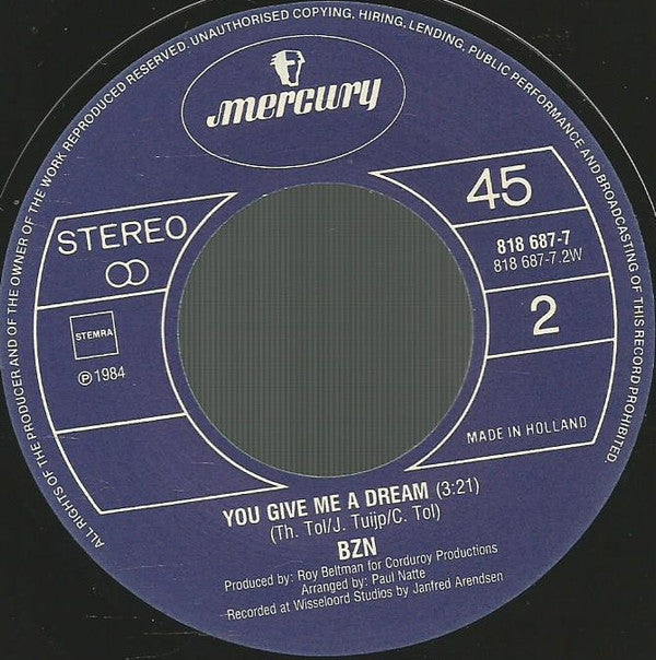 BZN : If I Say The Words (7", Single)