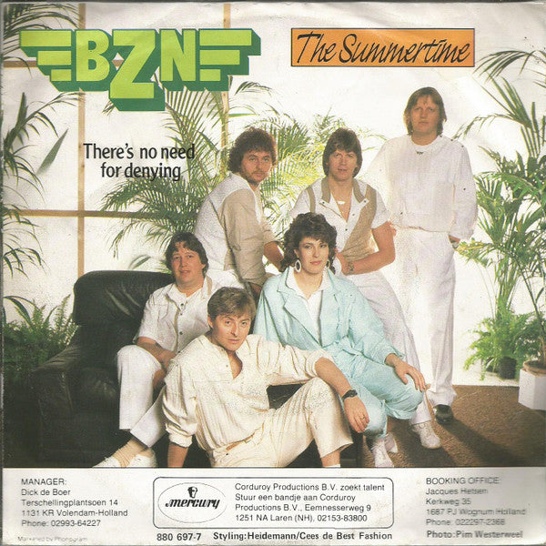 BZN : The Summertime (7", Single)