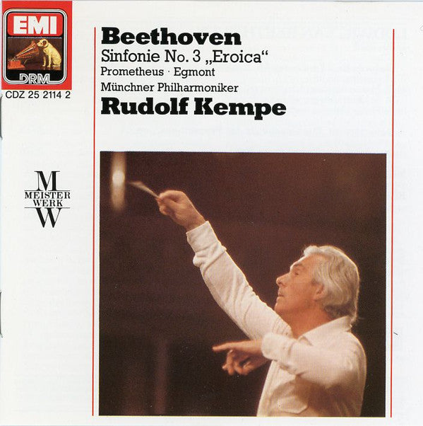 Ludwig van Beethoven, Münchner Philharmoniker, Rudolf Kempe : Sinfonie No. 3 "Eroica" / Prometheus • Egmont (CD, Comp, RM)