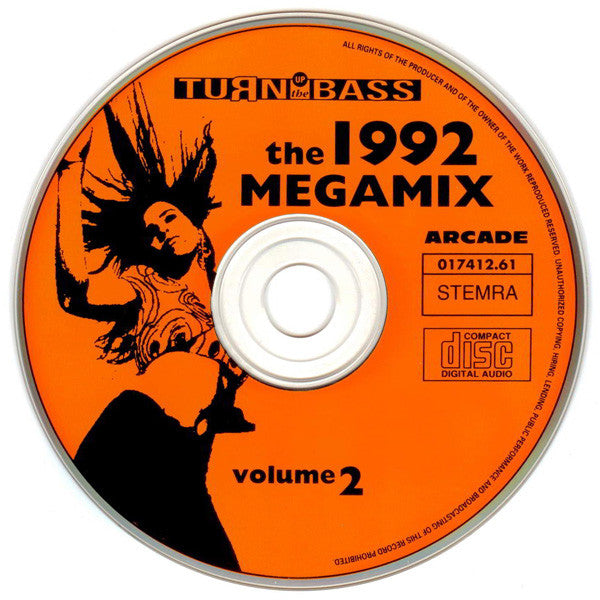 Various : Turn Up The Bass - The 1992 Megamix Volume 2 (CD, Mixed)