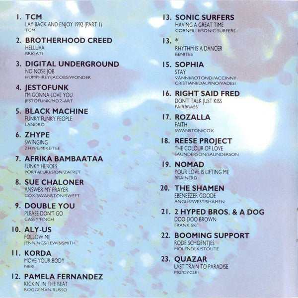 Various : Turn Up The Bass - The 1992 Megamix Volume 2 (CD, Mixed)