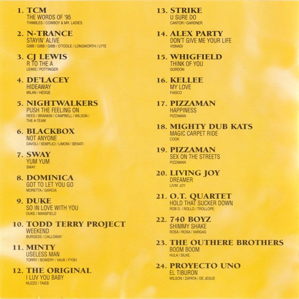 Various : Turn Up The Bass Megamix 1995 (CD, Mixed)