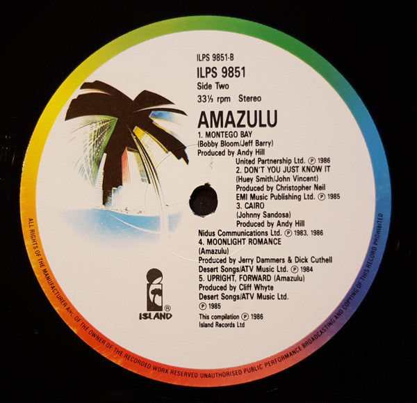 Amazulu : Amazulu (LP, Album)
