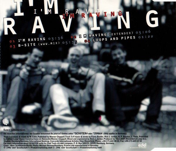 Scooter : I'm Raving (CD, Maxi)