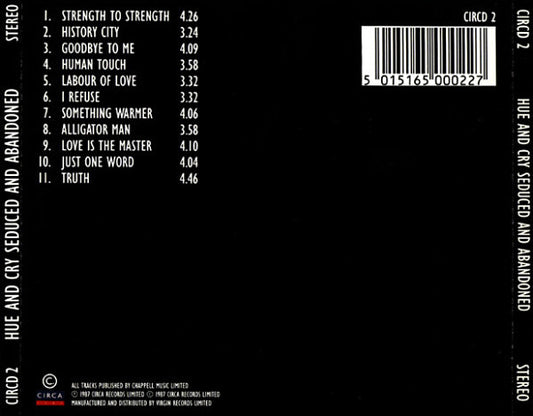Hue & Cry : Seduced And Abandoned (CD, Album)
