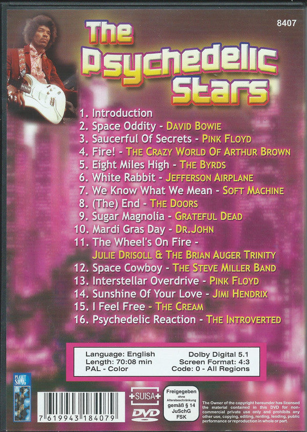 Various : The Psychedelic Stars (DVD-V, Comp)