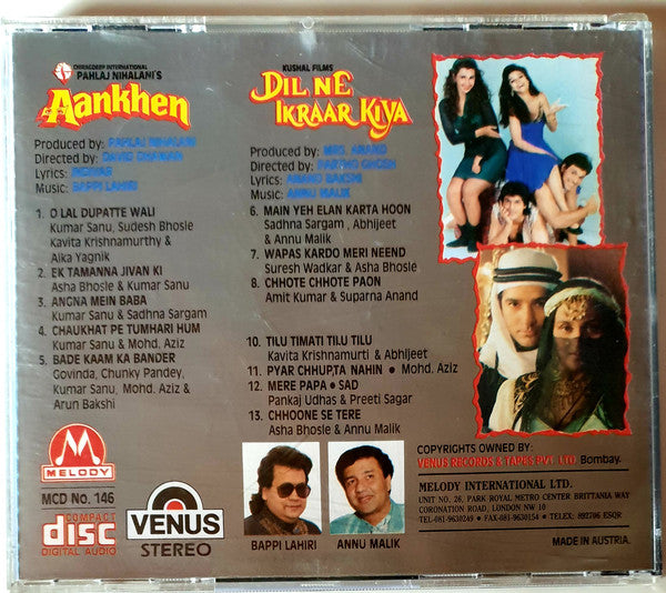 Bappi Lahiri / Anu Malik : Aankhen / Dil Ne Ikraar Kiya (CD, Comp)