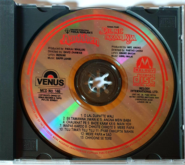 Bappi Lahiri / Anu Malik : Aankhen / Dil Ne Ikraar Kiya (CD, Comp)
