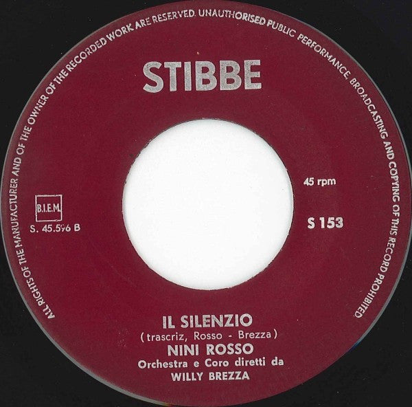 Nini Rosso : Il Silenzio (7", Single, Bro)
