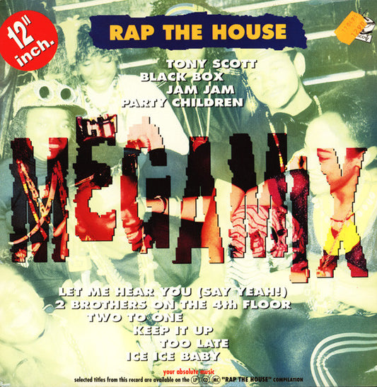 Various : Rap The House Megamix (12", Comp, Mixed)
