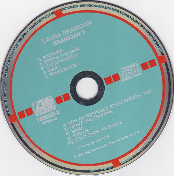 Laura Branigan : Branigan 2 (CD, Album, Tar)