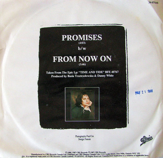 Basia : Promises (7", Single)