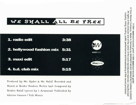 The Weather Girls : We Shall All Be Free (CD, Maxi)