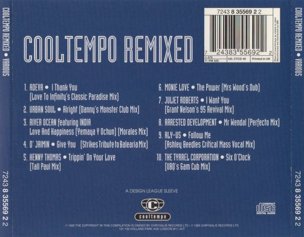 Various : Cooltempo Remixed (CD, Comp)