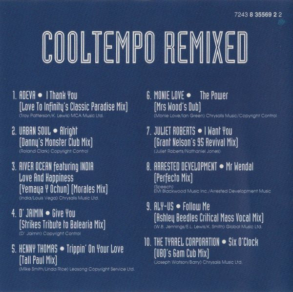 Various : Cooltempo Remixed (CD, Comp)