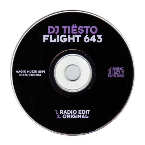 DJ Tiësto : Flight 643 (CD, Single)
