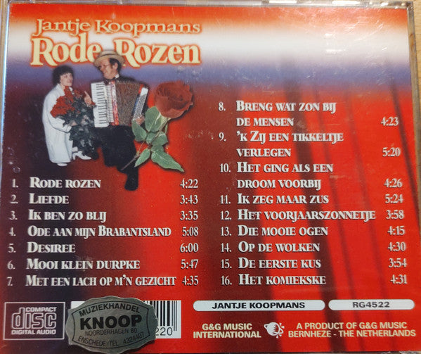 Jantje Koopmans : Rode Rozen (CD, Comp)
