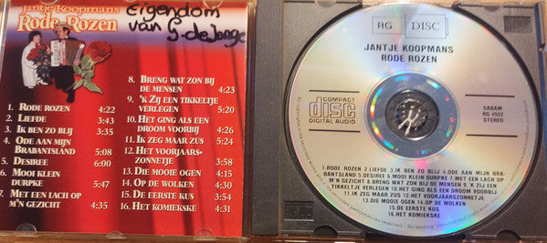 Jantje Koopmans : Rode Rozen (CD, Comp)