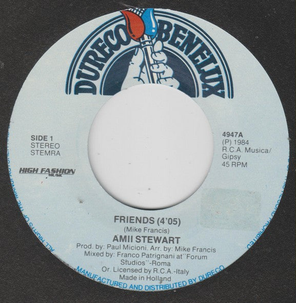 Amii Stewart : Friends (7", Single)