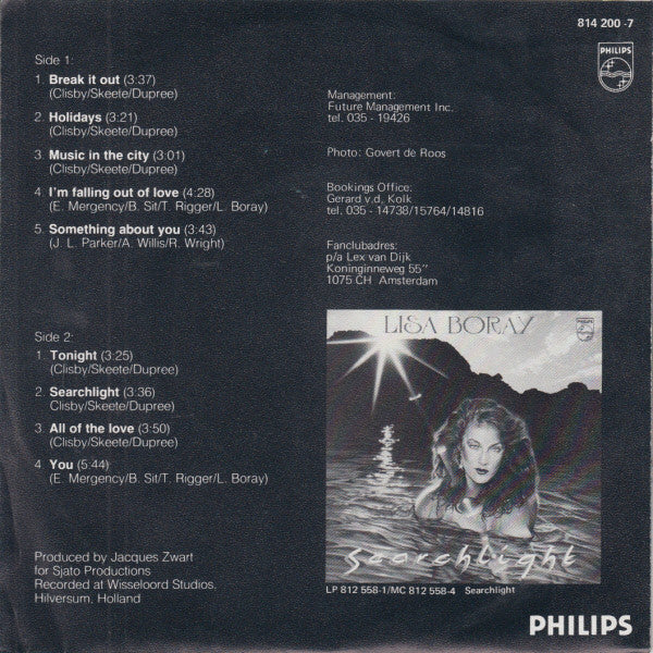 Lisa Boray : I'm Falling Out Of Love (7", Single)