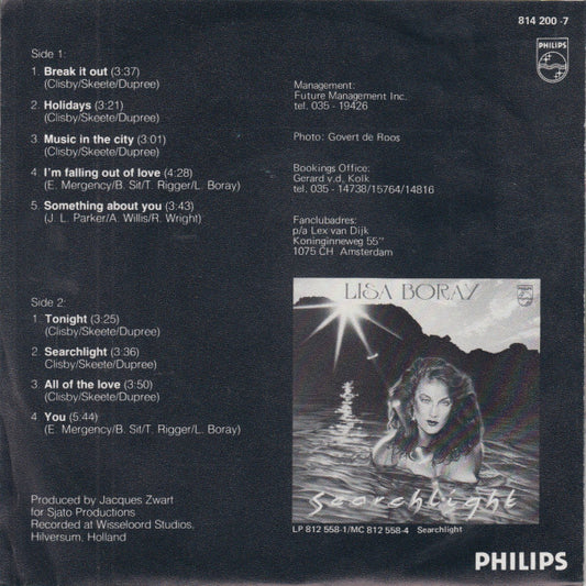 Lisa Boray : I'm Falling Out Of Love (7", Single)