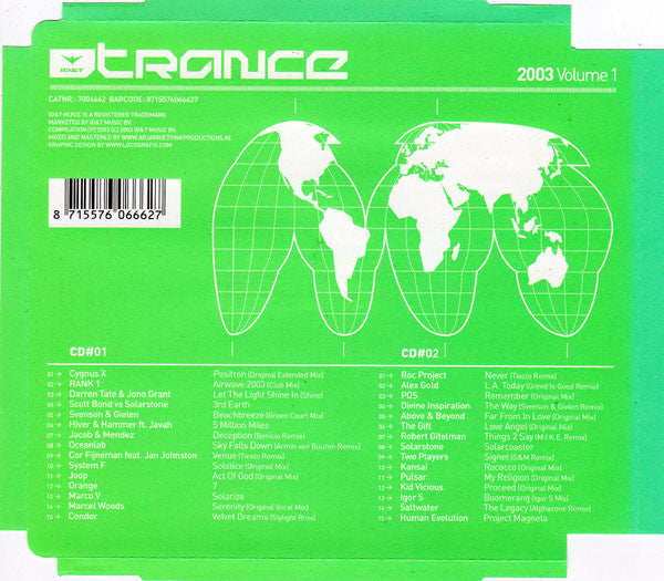 Various : ID&T Trance 2003 Volume 1 (2xCD, Comp, Mixed)