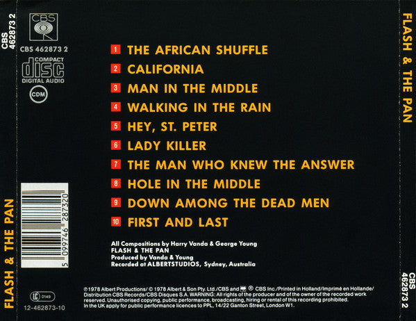 Flash & The Pan : Flash And The Pan (CD, Album, RE)