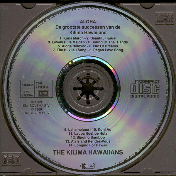 De Kilima Hawaiians : Aloha: De Grootste Successen Van De Kilima Hawaiians (CD, Comp)