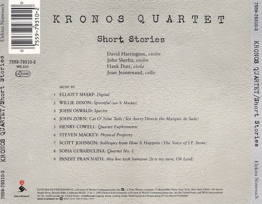 Kronos Quartet : Short Stories (CD, Album, RE)