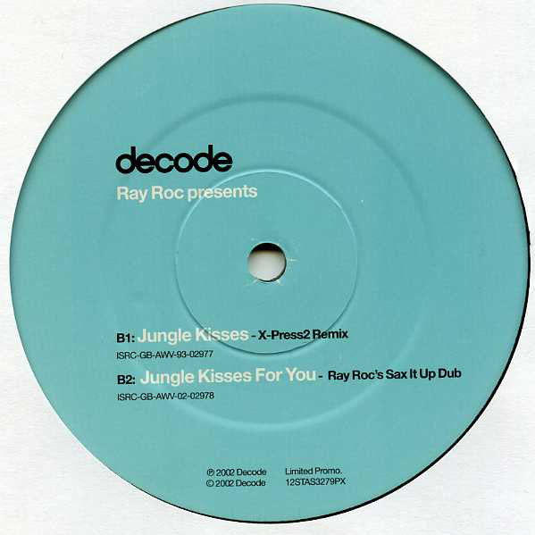 Ray Roc Checo : Jungle Kisses For You (12", Ltd, Promo)