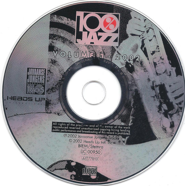 Various : 100% Jazz - Volume 3 - 2002 (CD, Comp)