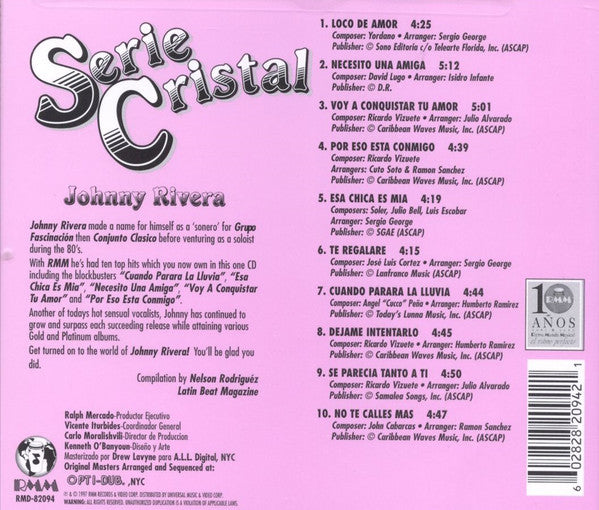 Johnny Rivera (2) : Greatest Hits (CD, Comp, RE)