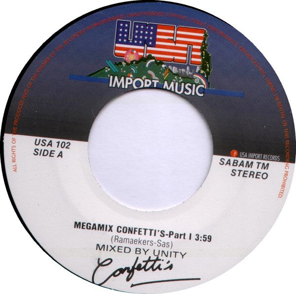 Confetti's : Megamix (7", Single)