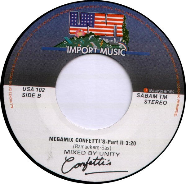 Confetti's : Megamix (7", Single)
