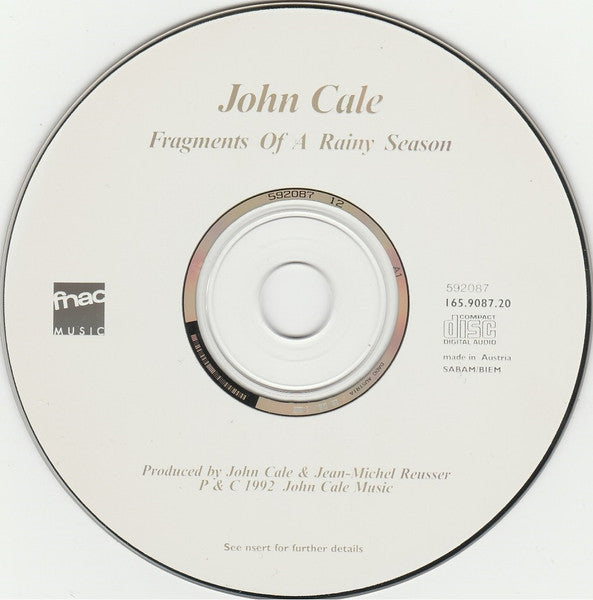John Cale : Fragments Of A Rainy Season (CD, Album)