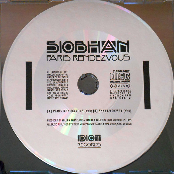 Siobhan (5) : Paris Rendezvous (CD, Single)