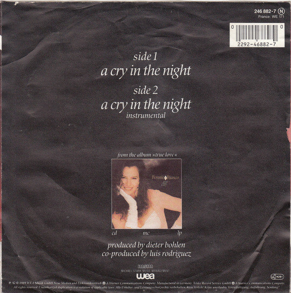 Lory Bianco : A Cry In The Night (7", Single)