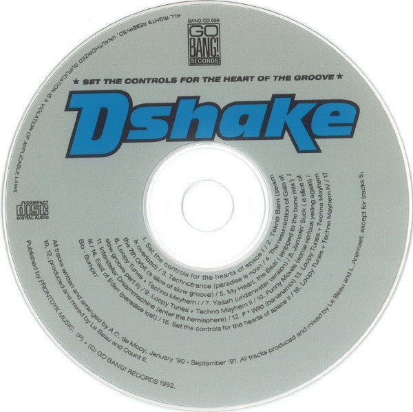 D-Shake : Set The Controls For The Heart Of The Groove (CD, Album)